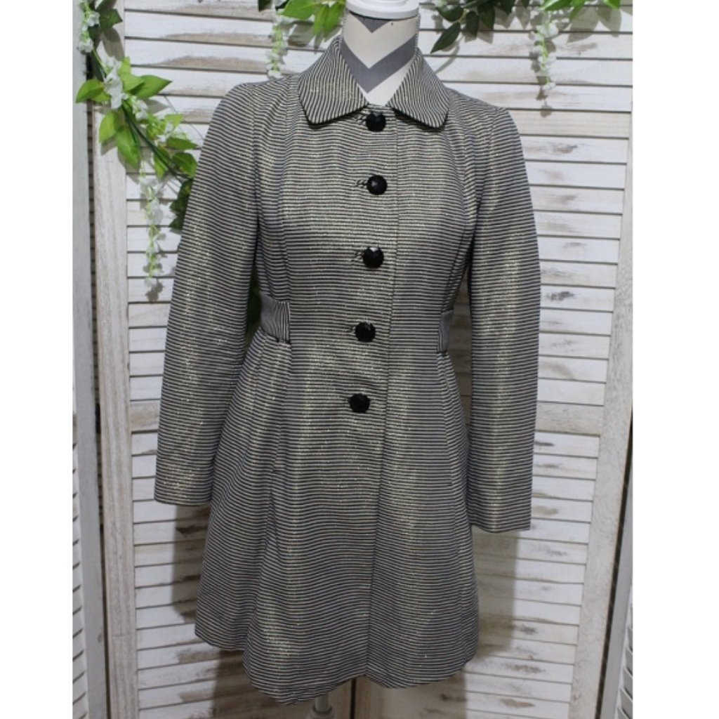 Banana Republic Metallic Stripe Pea Coat (18)